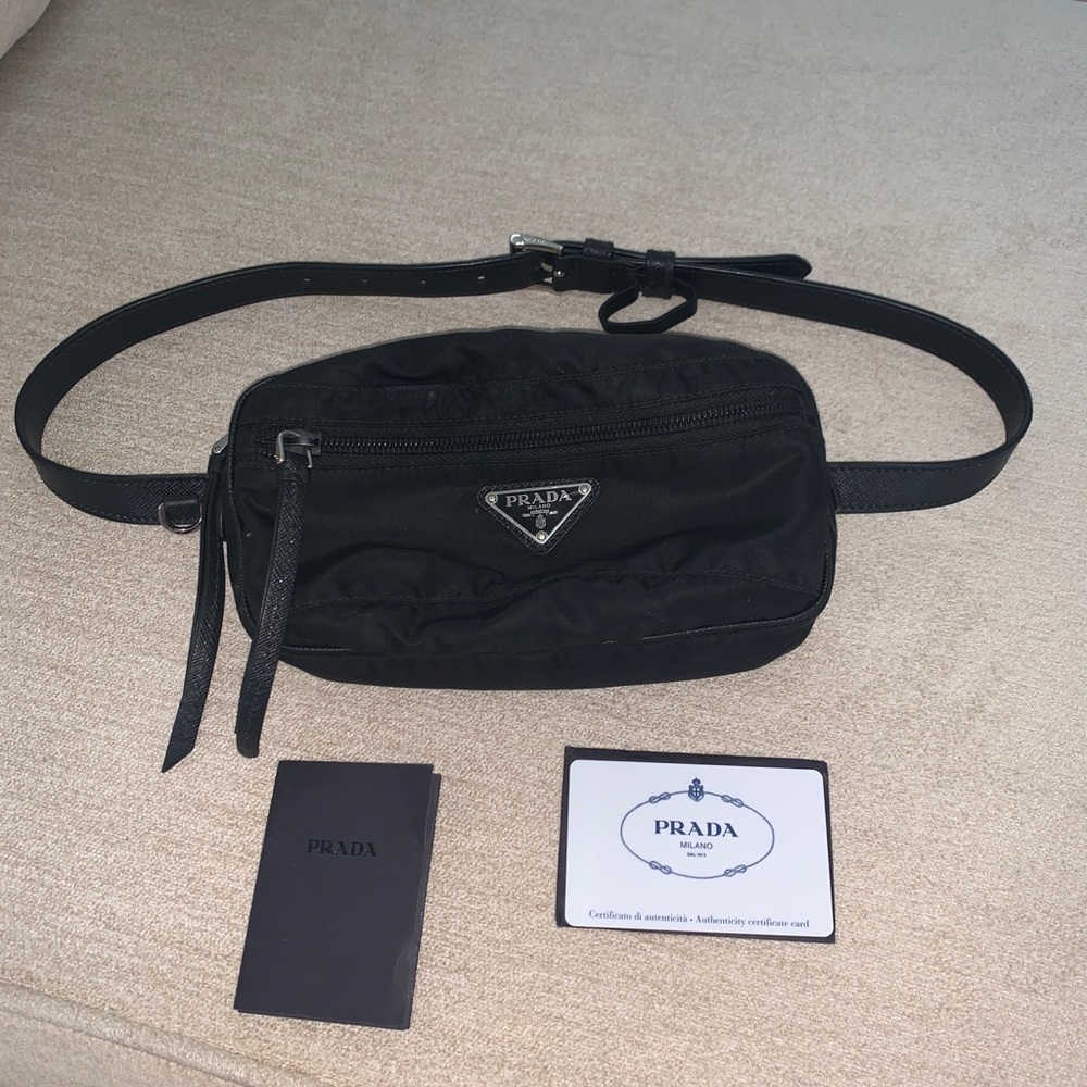 Prada waist pouch black